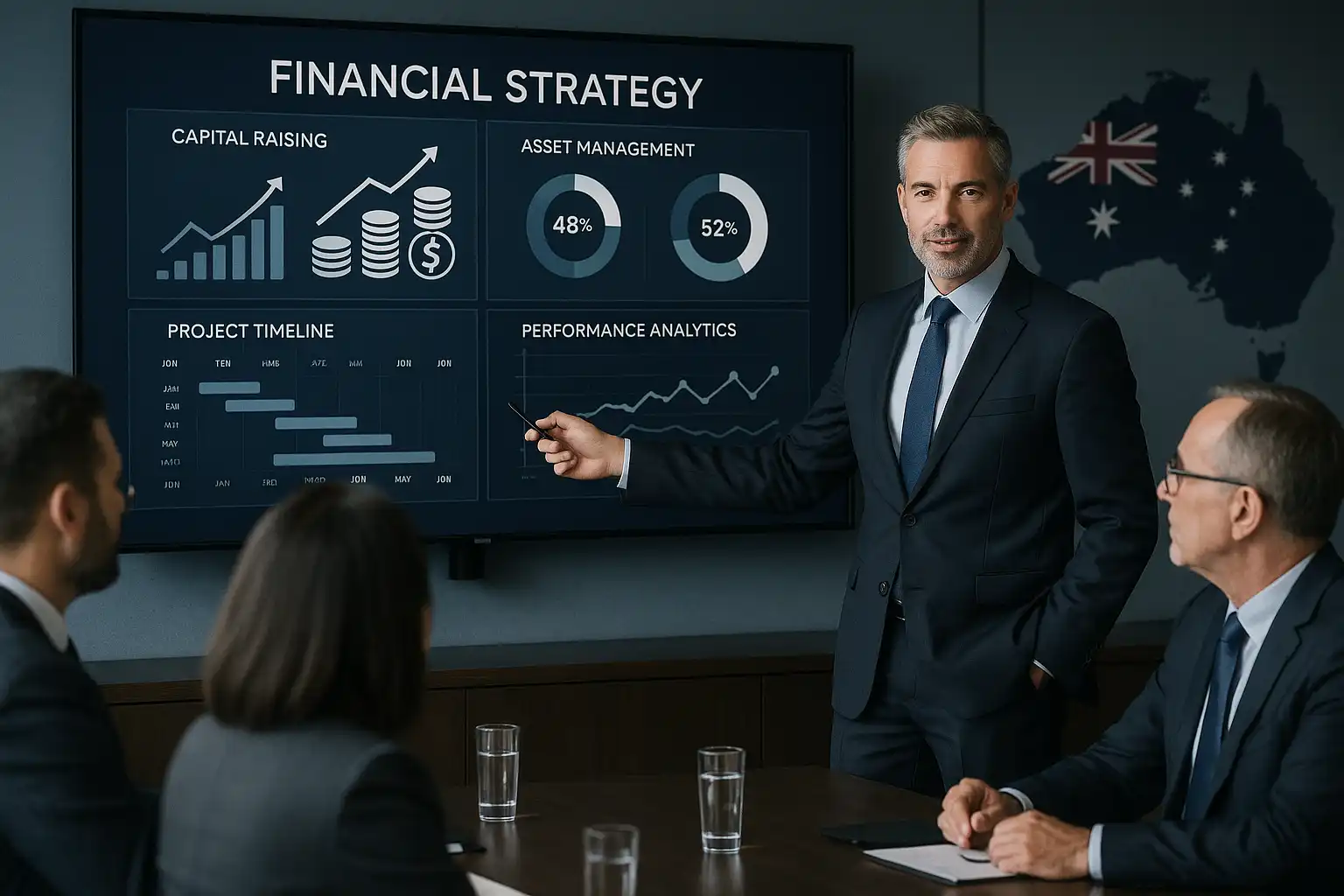 Outsourced CFO providing strategic financial planning and analysis.