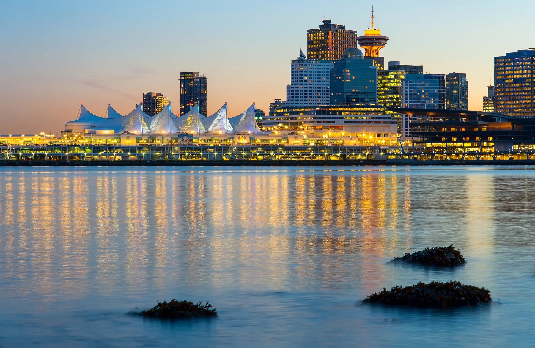 Cityscape view at night symbolizing international business opportunities and the Cost of Setting Up a Company in Australia.